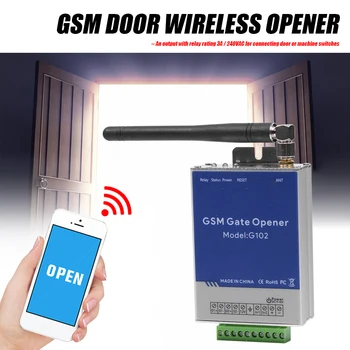 G102 GSM Brány Otvárač na Mobilný Telefón, WiFi Remote Controller Bezdrôtové Diaľkové Ovládanie Dvierok Bezplatné Volania na Smart Home-Garáž