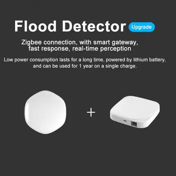 Hladina vody Detektor Praktické Smart Home Plastové Povodňových Detektor Úniku pre Kuchyňa