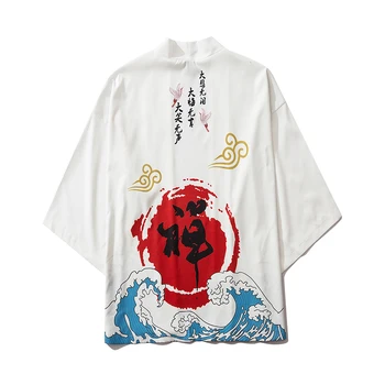 2022 Nové Bebovizi Japonský Demon Kimono Mužov Cardigan Tričko Yukata Muž Haori Obi Oblečenie, Tradície, Odevy Muž Čína Kimono Rob