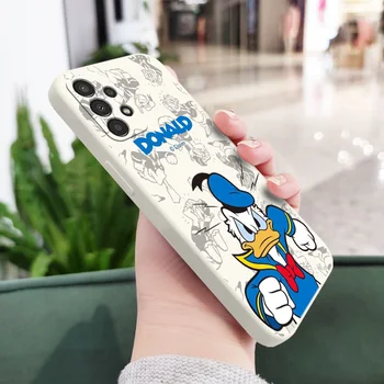 NOVÉ Donald Duck Telefón puzdro Pre Samsung Galaxy A14 A12 A13 A31 A91 A81 A71 A51 A11 Core Lite Kvapaliny Lano Kryt