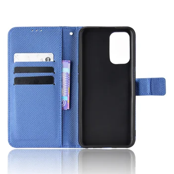 Vhodné pre OnePlus Nord N200 5G kryt luxusný tehlový kameň flip PU kartu peňaženky DE2117 s ozdobná šnúrka na uniforme telefónna búdka