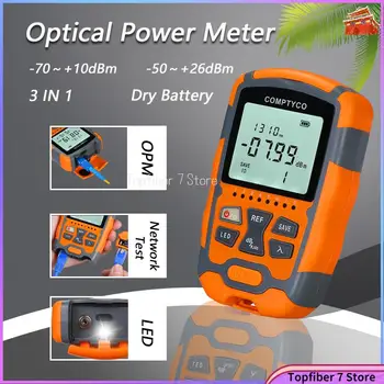 OMPTYCO OPM Ručný Mini Optické vláknové Power Meter AUA-M7/M5 Vlákien Optického Kábla Tester LED -70+10 alebo -50+26dBm