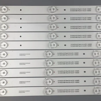 Nové podsvietenie LED pásy pre Panasonic TX-42AS500E TX-42A400B TH-42LRU70 42LRU70 SV0420A88_Rev3_B SV0420A88_Rev3_A_4LED_130930