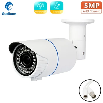 5MP AHD Vonkajšie Bezpečnostné Kamery 2.8-12mm Objektívom Manual Zoom INFRAČERVENÉ Nočné Videnie CCTV HD Bullet Kamera