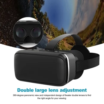 Odnímateľný HD Okuliare VR Headset Obrovské Obrazovky Pre Telefón 4,5 6inch Ľahko Nainštalovať Oko Chránené celú Recenziu 3D Okuliare Priedušná