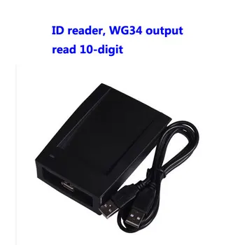 RFID čítačka, USB desk-top čítačka, EM card reader,Prečítajte si 10-miestne, WG34 výstup, usb priradiť kartu prístroja,sn:09C-EM-34,min:1pcs