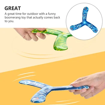Boomerang Toyoutdoor Bumerangy Návrate Hra Lietajúci Kidsplaything Jednoduché Batoľa Román Chytiť Zariadenia Hračky Hodiť Mini Dart