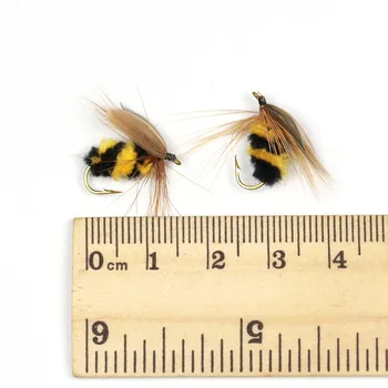 10pcs Umelé Hmyzu návnady Návnada Bee Lietať Pstruh Umelé Rybárske Návnady 15 mm Vonkajšie Rybárske Hmyzu Návnad Lákať Nastaviť Univerzálny