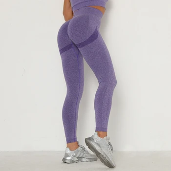 S-XL Nohavice pre Ženy, Bezproblémové Pletenie Vysoký Pás Pevne Slim Broskyňa Hip Výťah Pružná Priedušná Jogy Športové Fitness Nohavice na Voľný čas