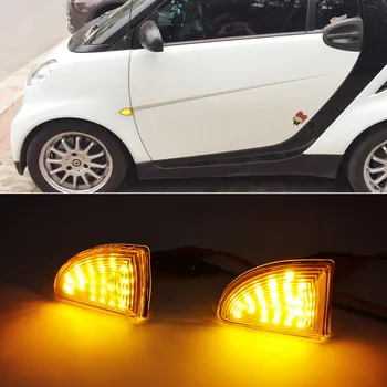 2 ks Blatník LED Zase Signálneho Svetla Riadenie Lampa Strane Signál Auto Príslušenstvo Pre Benz, Smart 451 453 Fortwo Forfour 2009-2020