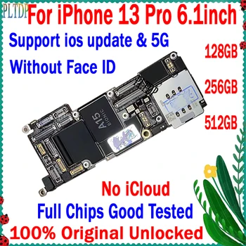 Továreň Odomknutý Pre iPhone 13 Pro základná Doska 128 gb kapacitou 256 GB 512 gb diskom Originálne S/Č Tvár ID logic board Podporu update&4G/5G