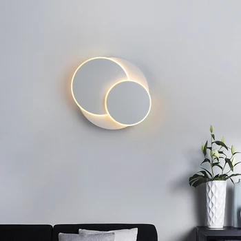 Kreatívne rotujúce nástenné svietidlo okrúhle jednoduché moderná obývacia izba, jedáleň, schodisko štúdia spálňa nočné svietidlo nástenné svietidlo LB030502