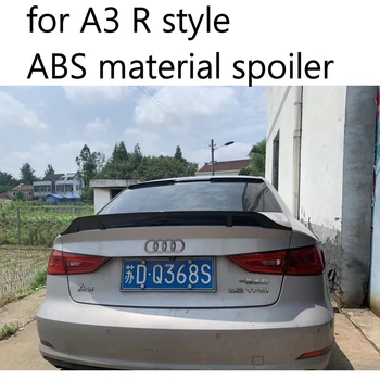 Vysoká kvalita ABS paintless farba zadný spojler batožinového priestoru boot pre Audi A3, S3 pery auta, 4 dvere 2016