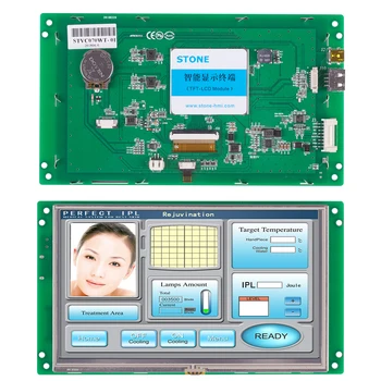 KAMEŇ 7,0 Palcový HMI TFT LCD Displeja Modul s Sériové Rozhranie+Softvér pre Priemyselné Použitie