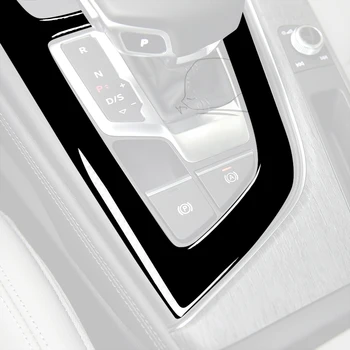 Pre Audi A4L A5 2017 2018 2019 Auto Príslušenstvo Piano Black Interiéru Automatické Prevodovky Panel Vonkajšieho Rámu Orezania Nálepky Plastové Dekorácie