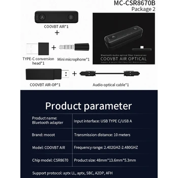 C1FB Herné Konzoly Príslušenstvo pre PS5 PS4 Prepínač PC Bluetooth-kompatibilné Vysielač Audio Adaptér Headset Prijímač
