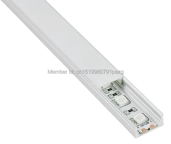 10Sets/U Veľa typ Led hliníkový profil, alebo U štýl Hliníkové LED profil LED Kanál profil pre led pásy 5050 pre zapustené stenu