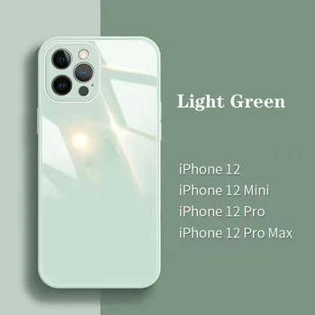 Tekutý Silikón Tvrdené Sklo puzdro pre iPhone 8 7 Plus SE 2020 iPhone 8 Plus 7 Luxusný Mobilný Telefón Camara Objektív ochranný Kryt