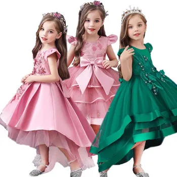 Vianočné Šaty Elegantné Princezná Šaty Deti Šaty Pre Dievčatá Večer Party Šaty Kvet Dievčatá Svadobných Šatách 3 6 10 12 Rok