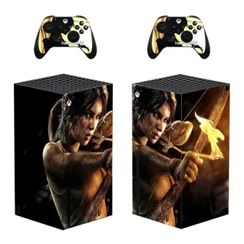 Tomb Raider Pokožky Nálepky Kryt pre Xbox Série X Konzoly a Radiče Xbox Série X Pokožky Nálepky Odtlačkový Vinyl