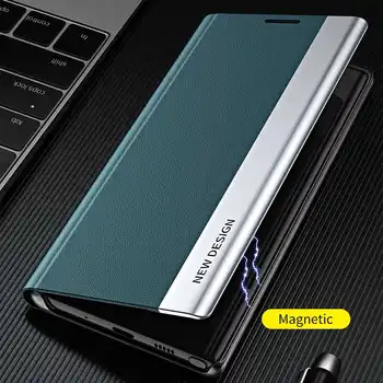 Nonmeio Magnetické Kožené Puzdro Pre Samsung Galaxy M60s M80s Telefón Puzdro