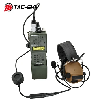 TS TAC-SKY TCIPTT 6 Pin Taktické Slúchadlá Adaptér TCIPTT pre AN/PRC 148 152 152A