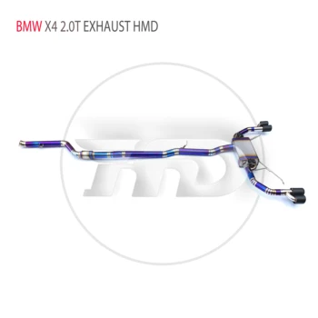 HMD Zliatiny Titánu Výfukového Systému Catback Je Vhodný Pre BMW X4 2.0 T Auto Úprava Elektronický Ventil