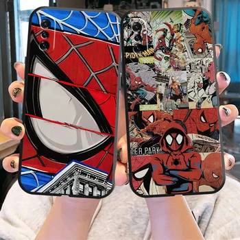 Marvel Spider-man Telefón puzdro Pre Xiao POCO X3 Pro M3 Pro NFC F3 GT Luxusné Ultra Kvapaliny Kremíka Smartphone Silikónové Krytie
