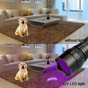 UniqueFire 501B UV 365NM Ultrafialové Baterka LED Ručné Blacklight Scorpion Svetlo Ideálne pre Odhaľovanie Falšovania Peňazí
