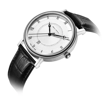 Seagull sledovať Business automatické mechanické hodinky Vodotesné oceľový pás sledovať pár 819.11.6022 darček k narodeninám