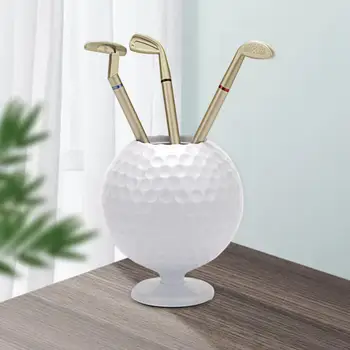 Jedinečný Golf Držiteľ Kontajner Golfball Socha make-up Štetec Držiak na Pero Organizátor pre Domáce Ornament Childrem Strany Suveníry