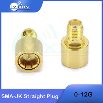 2 KS SMA-JK Rovno zapojte ANTÉNNY Konektor SMA samec samica 2-pásmový Adapter SMA-J, aby SMA-K vysokej frekvencie 0-12G test konektor