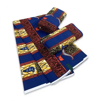Horúce Africké Vosk Tkanina Bavlna Wrapper Tlač Batik Materiál Najnovšie Nigéria Reálne Vosk Výtlačky Vysokej Kvality 6 Metrov Textílie F9-19