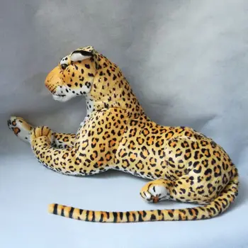 V reálnom živote hračka zvierat náchylný leopard plyšové hračky veľké 60 cm mäkká hračka,darček k narodeninám h0244