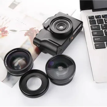 Mirrorless fotoaparátu 0.38 X špeciálny objektív objektív s priemerom 52MM širokouhlý makro dva-v-jednom dodatočné objektív