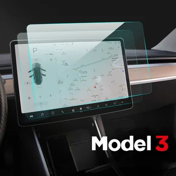 Pre Tesla Model 3 Model Y 15 palcov Centrum Kontroly vodičov Touch Screen Protector Tvrdené Sklo Anti-Scratch