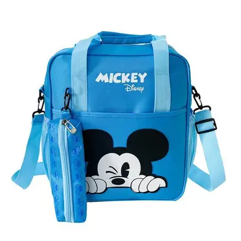 2 ks Disney Mickey mouse detský batoh pero taška dievča školy, študenti ramenný messenger taška školský batoh ľahký batoh