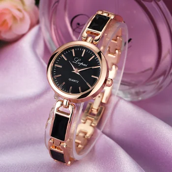 Luxusné Módne dámske náramkové hodinky Quartz Zliatiny Náramok Hodiniek Jednoduché Temperament Dochádzanie Univerzálne Príslušenstvo Hodinky