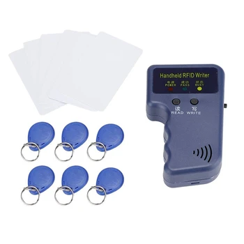 Ručné RFID Karty Kopírka 125Khz ID (EM4100/HID/AWID) Rozmnožovacie Čitateľ, Spisovateľ So 6 Zapisovať Keychain+6 Zapisovať Karty