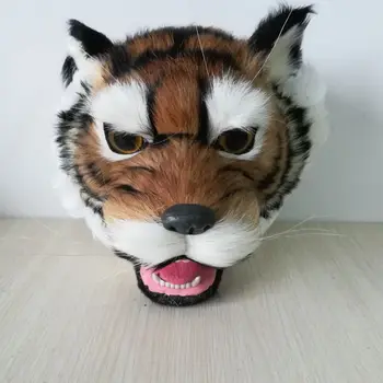 Nové simulácie hlava tigra model polyetylénu&kožušín hlava tigra domáce dekorácie dar, o 23x22cm