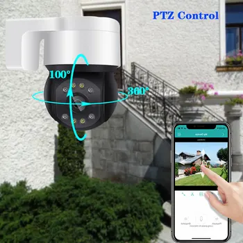 1080P Smart Auto pre Sledovanie PTZ IP Kamera, POE, Vonkajšie Farby Noc CCTV Dome Bezpečnostné Kamery, obojsmerné Audio, Video Dohľad 2MP