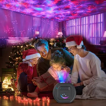 Nový Rok Vianočné Dekorácie LED Projektor Svetlo USB Bluetooth Lampa Fáze Vnútorné Osvetlenie Interiéru Domov Party Dekorácie