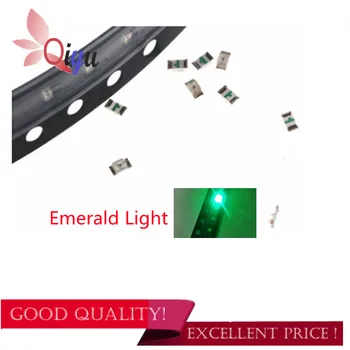 100ks 0603 Emerald Svetlo Smaragdovo Zelená SMD LED Svetelné Diódy LED Zvýraznite
