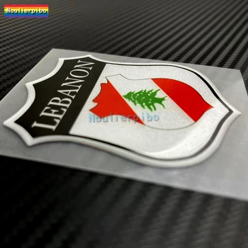 3D Auto Nálepky Libanon Odznak Štít Nálepky Epoxidové Dome Gél Nálepky karosérie Dekorácie Motocyklové Prilby Notebook Vinyl Odtlačkový