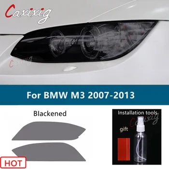 Auto Svetlometu Odtieň Údené Čierny Ochranný Film Predné Svetlo Transparentné TPU Nálepka Pre BMW M3 E90 E92 E93 2007-2013, A Príslušenstvo