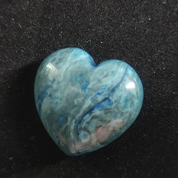 25*25 mm Prírodné Modrá-Žily Kameň Non-Porézne Srdce Tvar Jogy Uzdravenie Dekorácie z Prírodného Kameňa Príslušenstvo Šperky