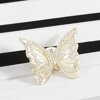 YYSUNNY Trendy Pozlátené Zirkón Motýľ Brošňa Pin pre Ženy Móda Kúzlo Dámy Hostiny, Šperky, Oblečenie, Doplnky, Darčeky