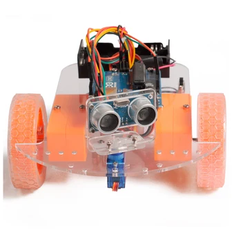 4WD ultrazvukový modul vyhýbanie sa robot auto podvozku auta montáž, doprava zdarma
