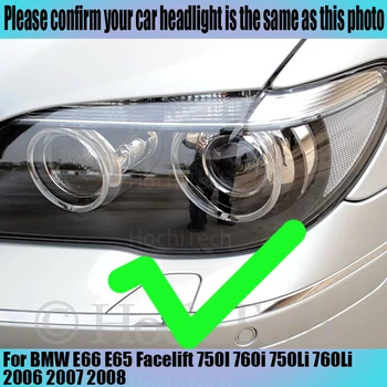 Switchback Bavlna Svetlo LED Angel Eye Dual Biela Žltá BMW E65 E66 Facelift 750I 760i 750Li 760Li 2006 2007 2008