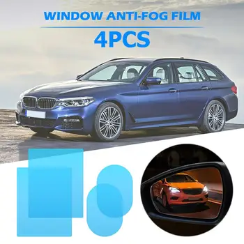 4pcs/set Auto Bočné Spätné Zrkadlo Ochranné Fólie na Multifunkčné Nepremokavé Poškriabaniu-dôkaz Anti Fog Filmy s Škrabka